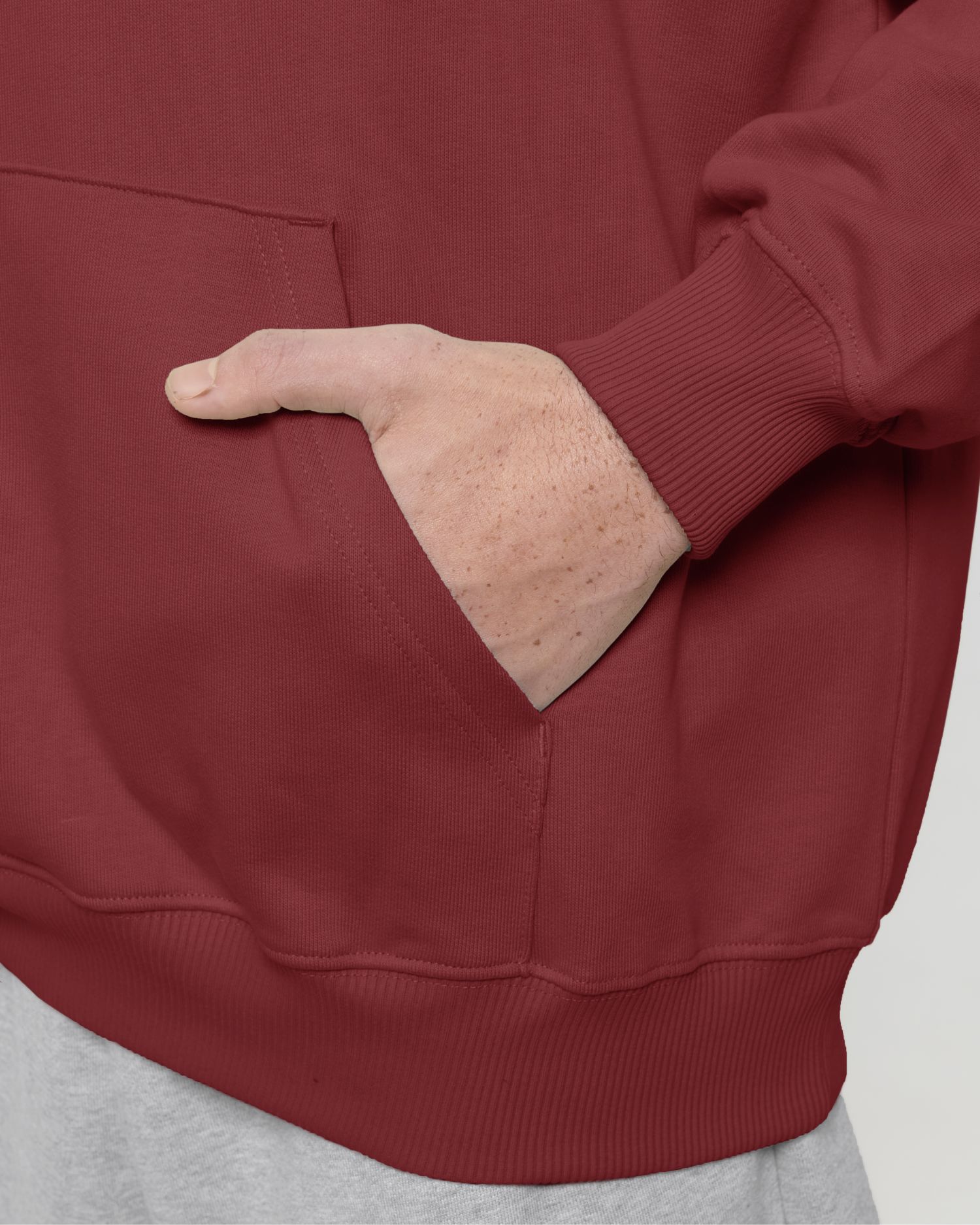 Hoodie Cooper Dry in Farbe Red Earth