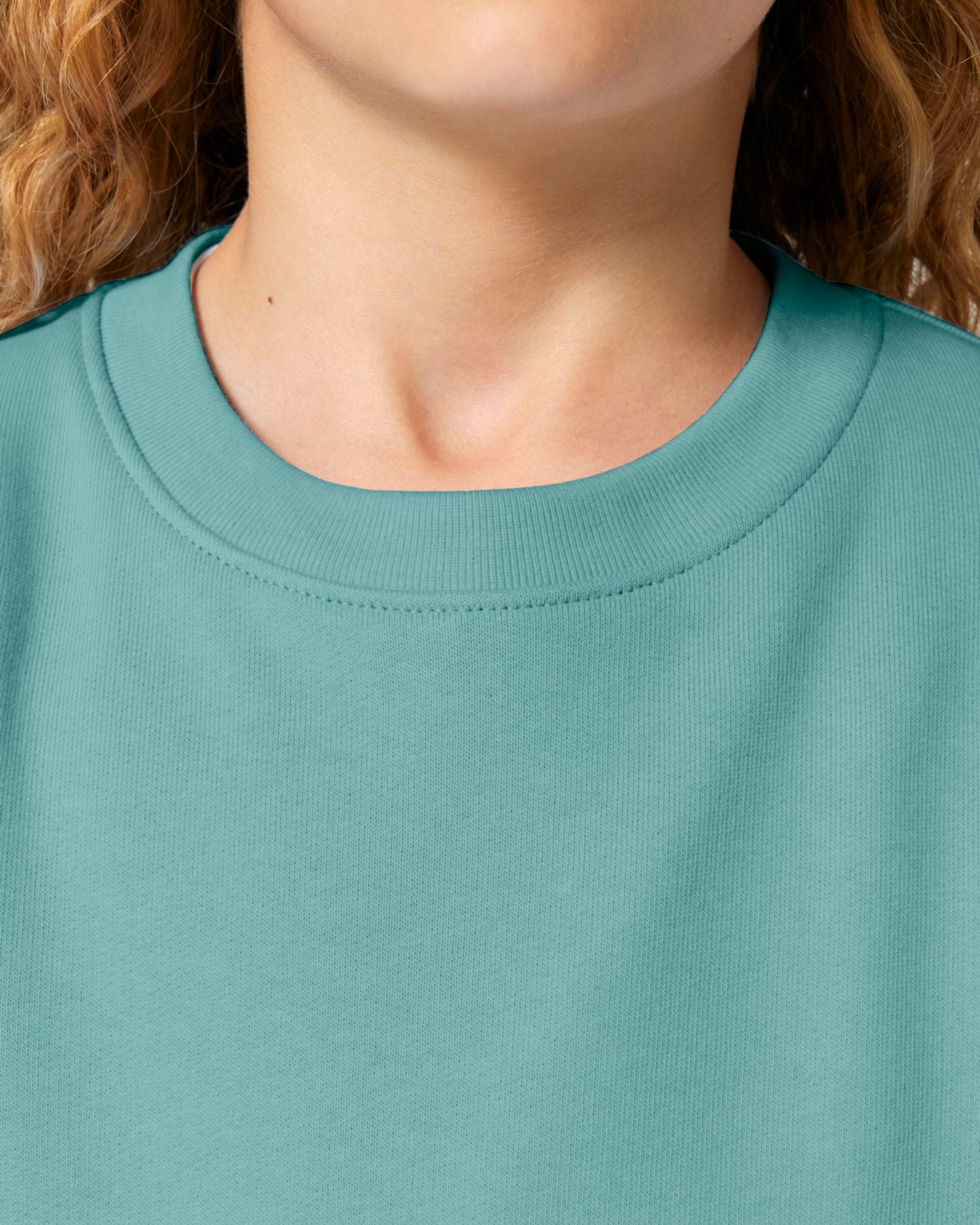 Sweatshirt Mini Changer 2.0 in Farbe Teal Monstera
