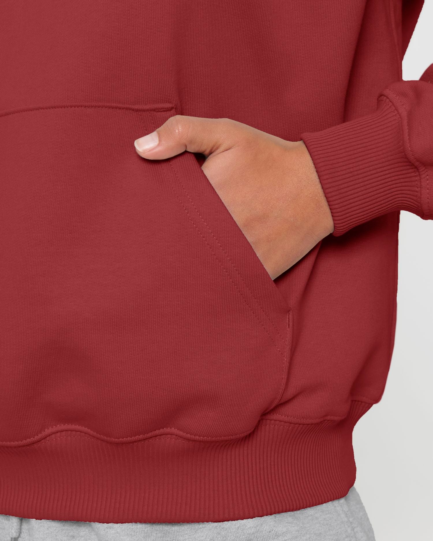 Hoodie Cooper Dry in Farbe Red Earth