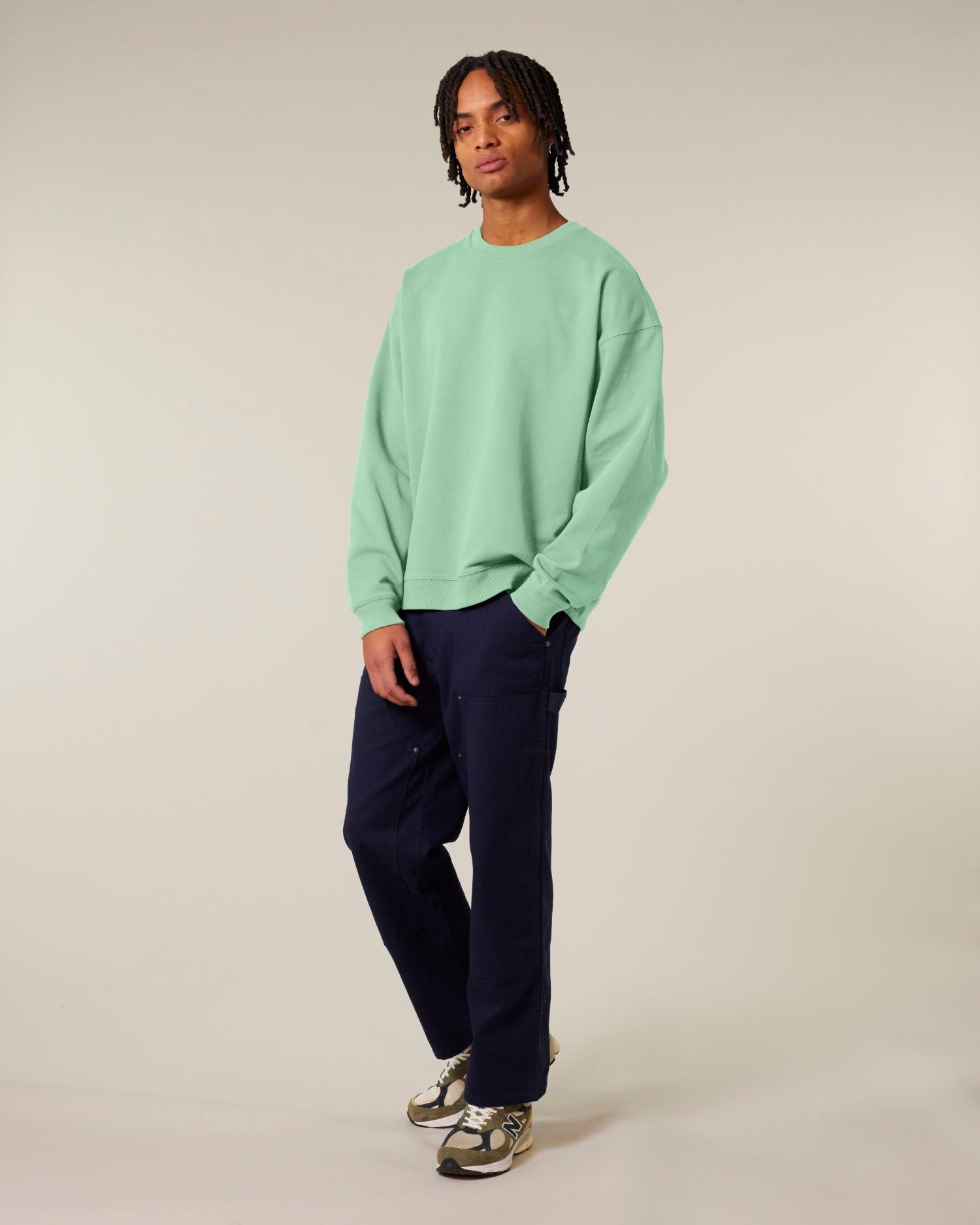 Sweatshirt Radder 2.0 in Farbe Misty Jade