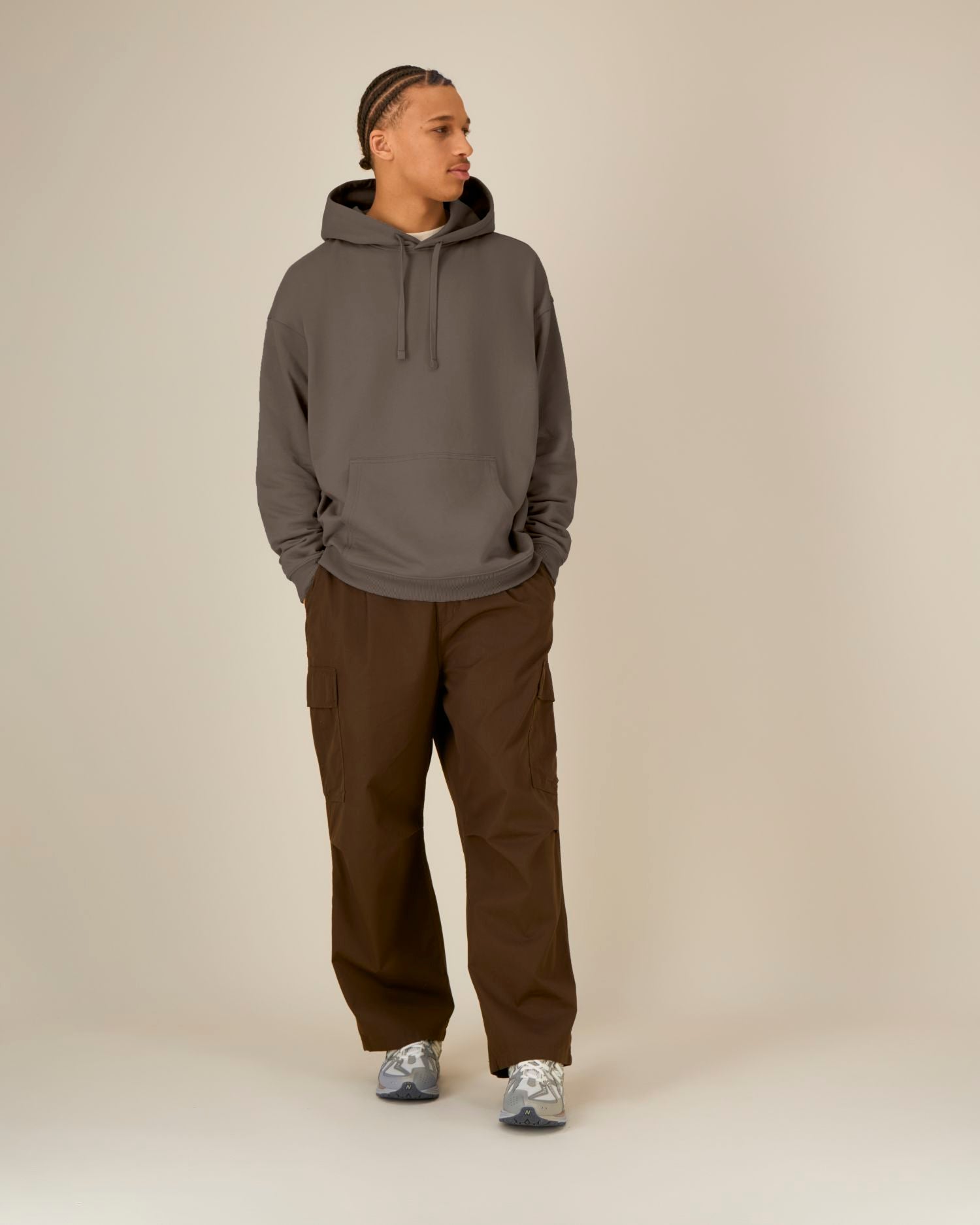 Hoodie Slammer 2.0 in Farbe Mocha