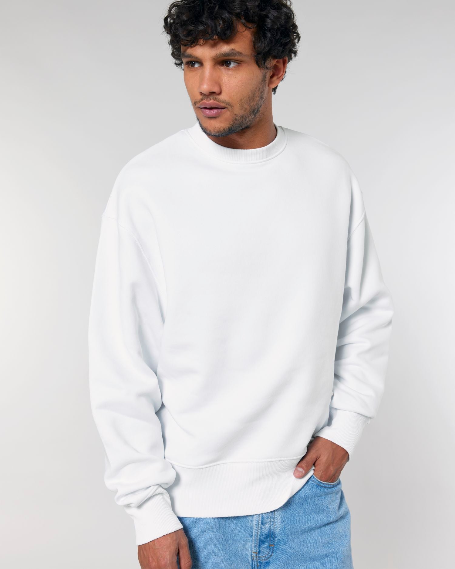 Sweatshirt Radder in Farbe White