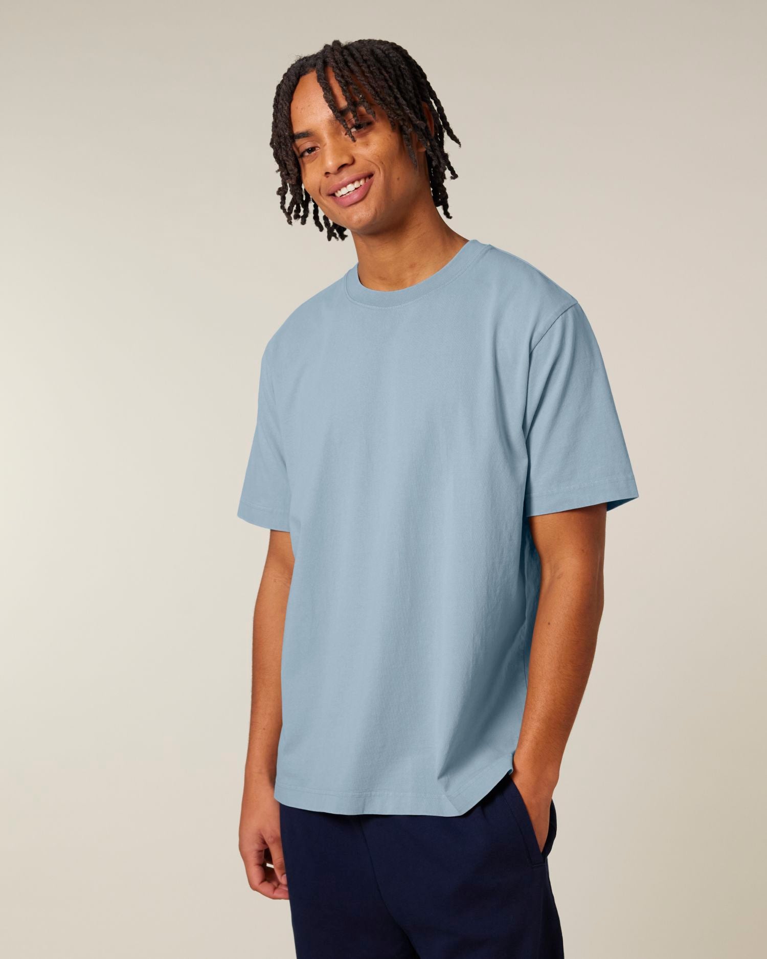 T-Shirt Freestyler Vintage in Farbe G. Dyed Blue Stone