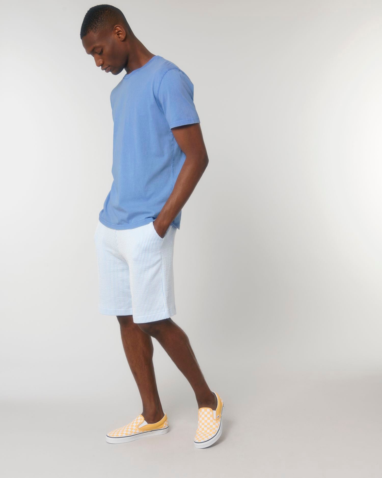 T-Shirt Crafter Vintage in Farbe G. Dyed Swimmer Blue