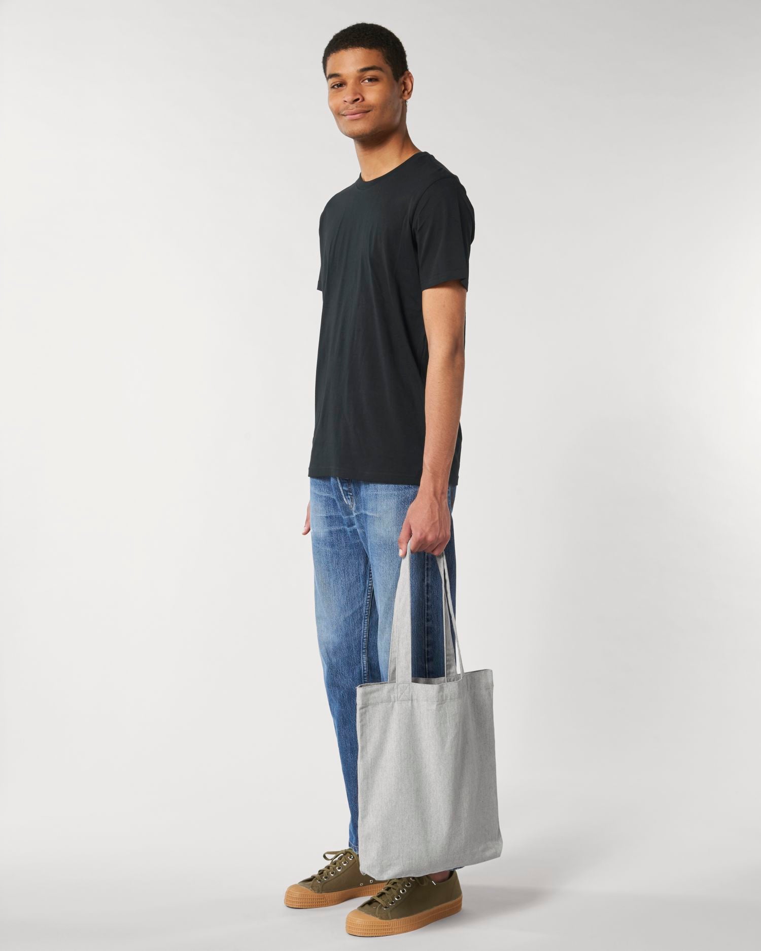 Tasche Tote Bag in Farbe Heather Grey