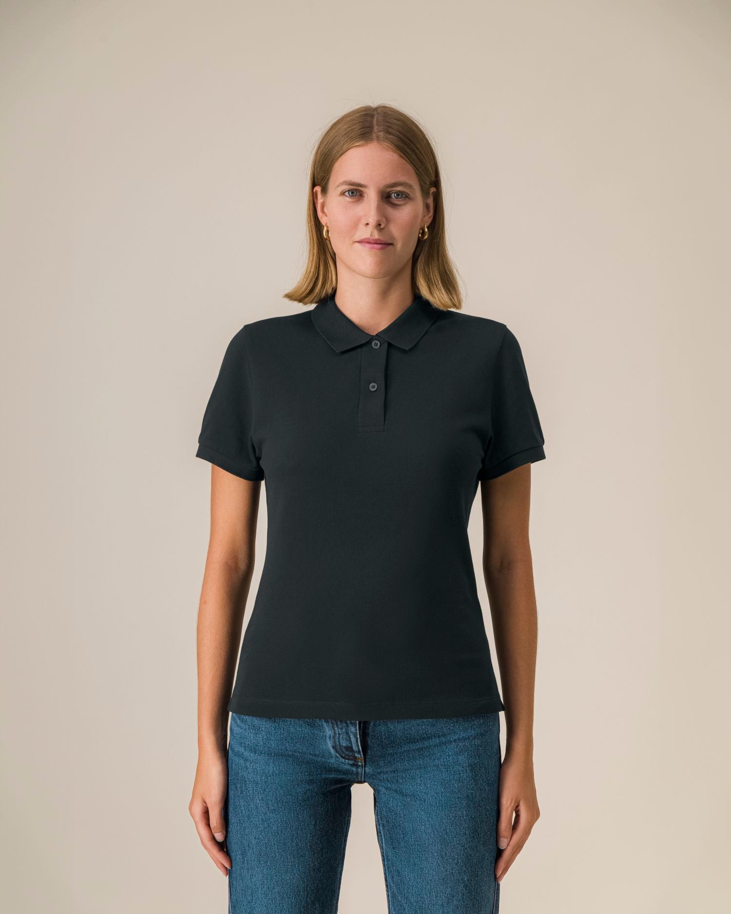 Poloshirt Stella Coaster in Farbe Black