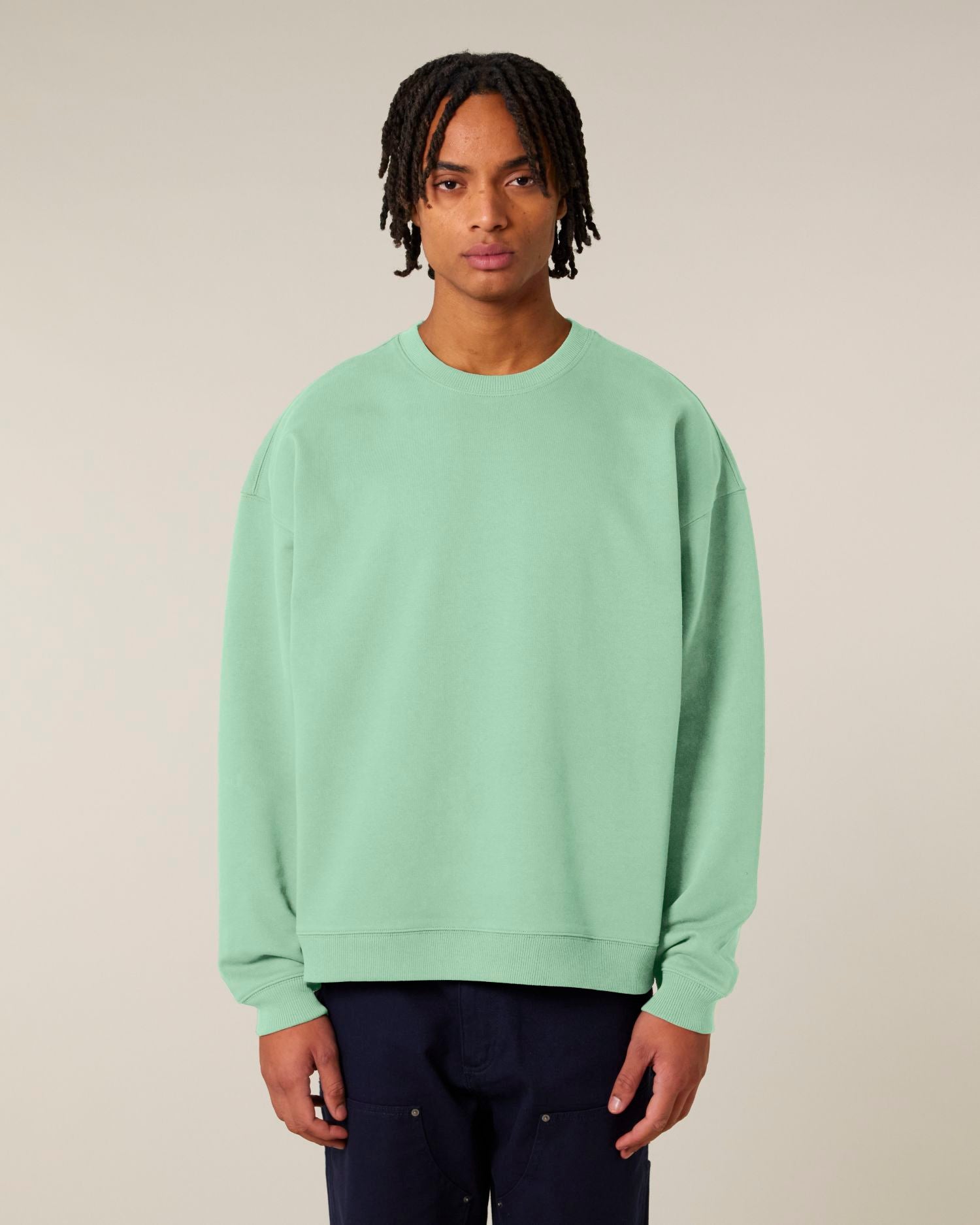 Sweatshirt Radder 2.0 in Farbe Misty Jade