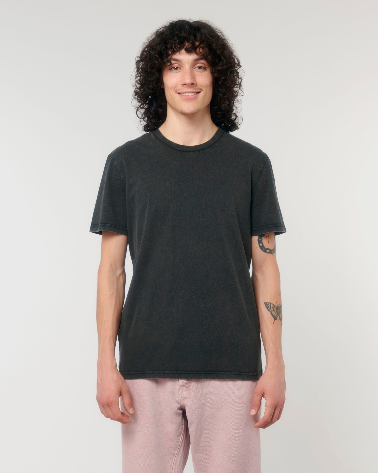 T-Shirt Crafter Vintage in Farbe G. Dyed Black Rock