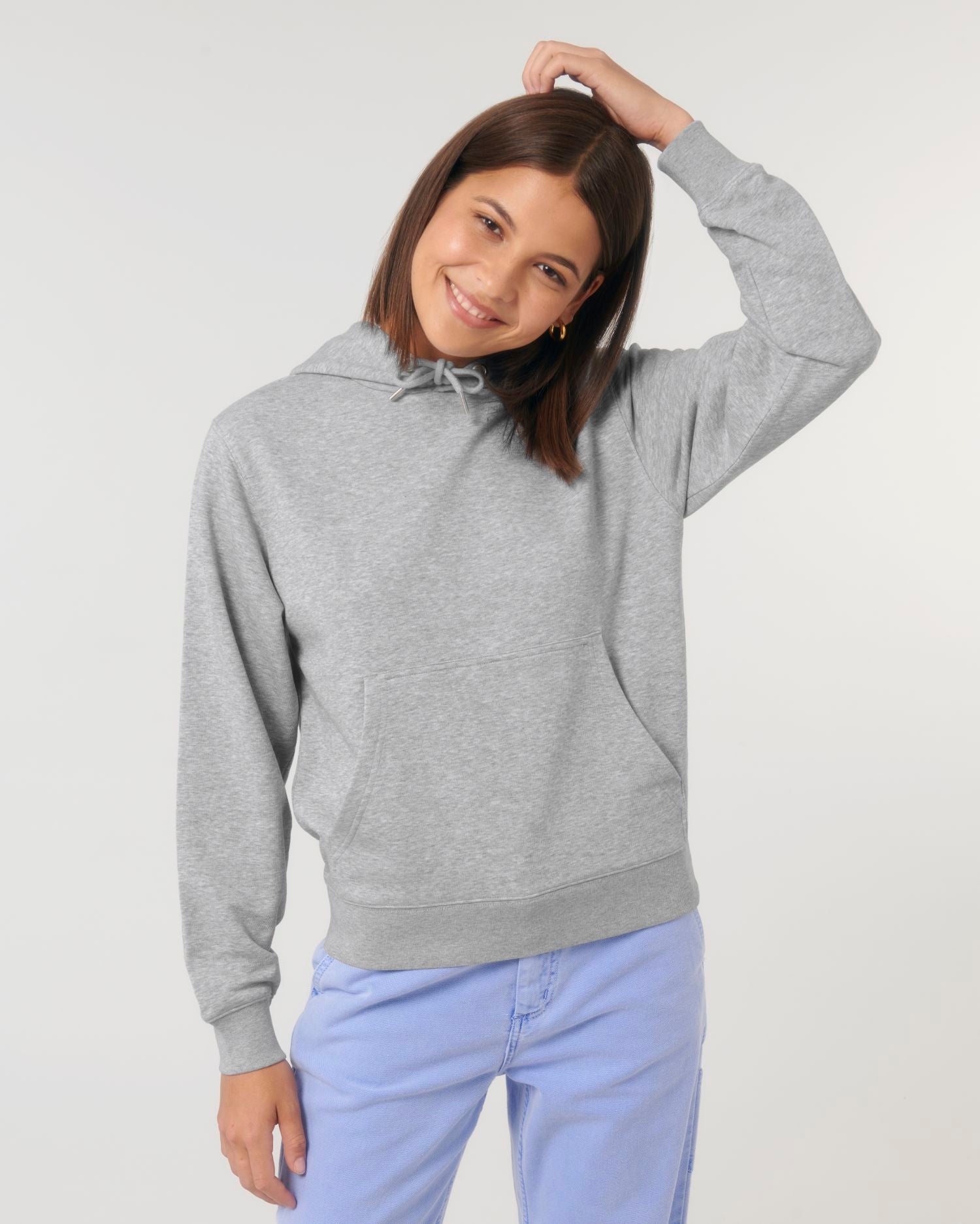 Hoodie Archer in Farbe Heather Grey