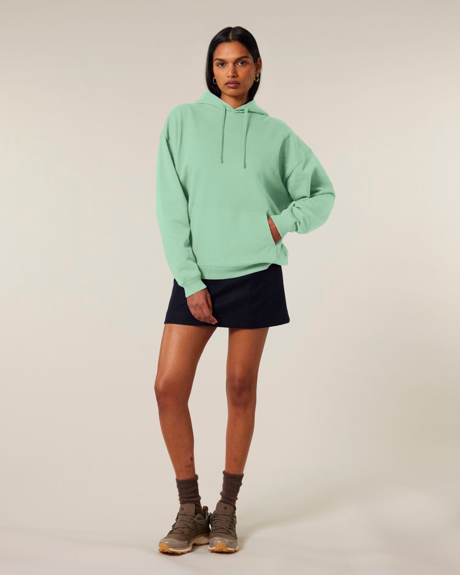 Hoodie Slammer 2.0 in Farbe Misty Jade