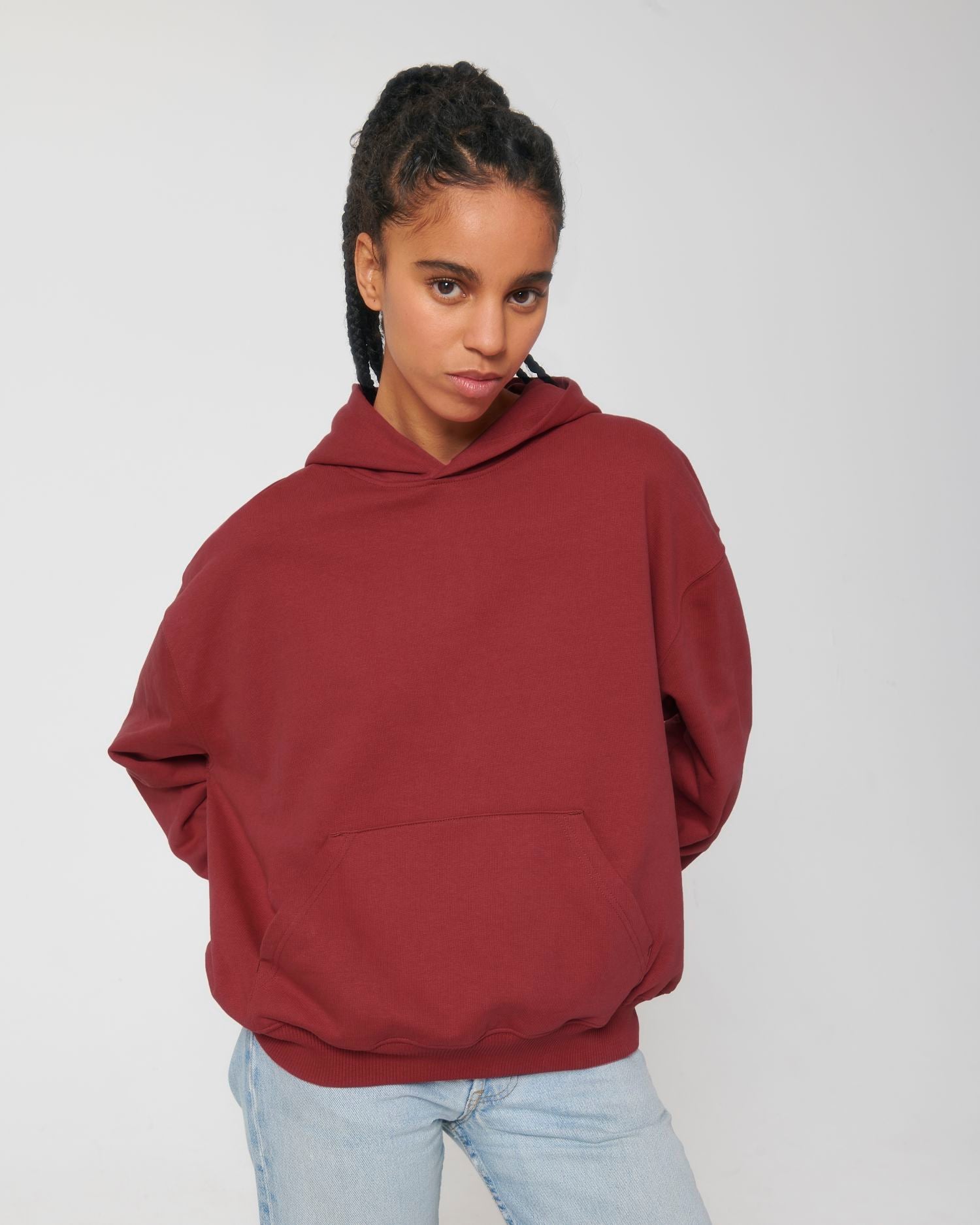Hoodie Cooper Dry in Farbe Red Earth