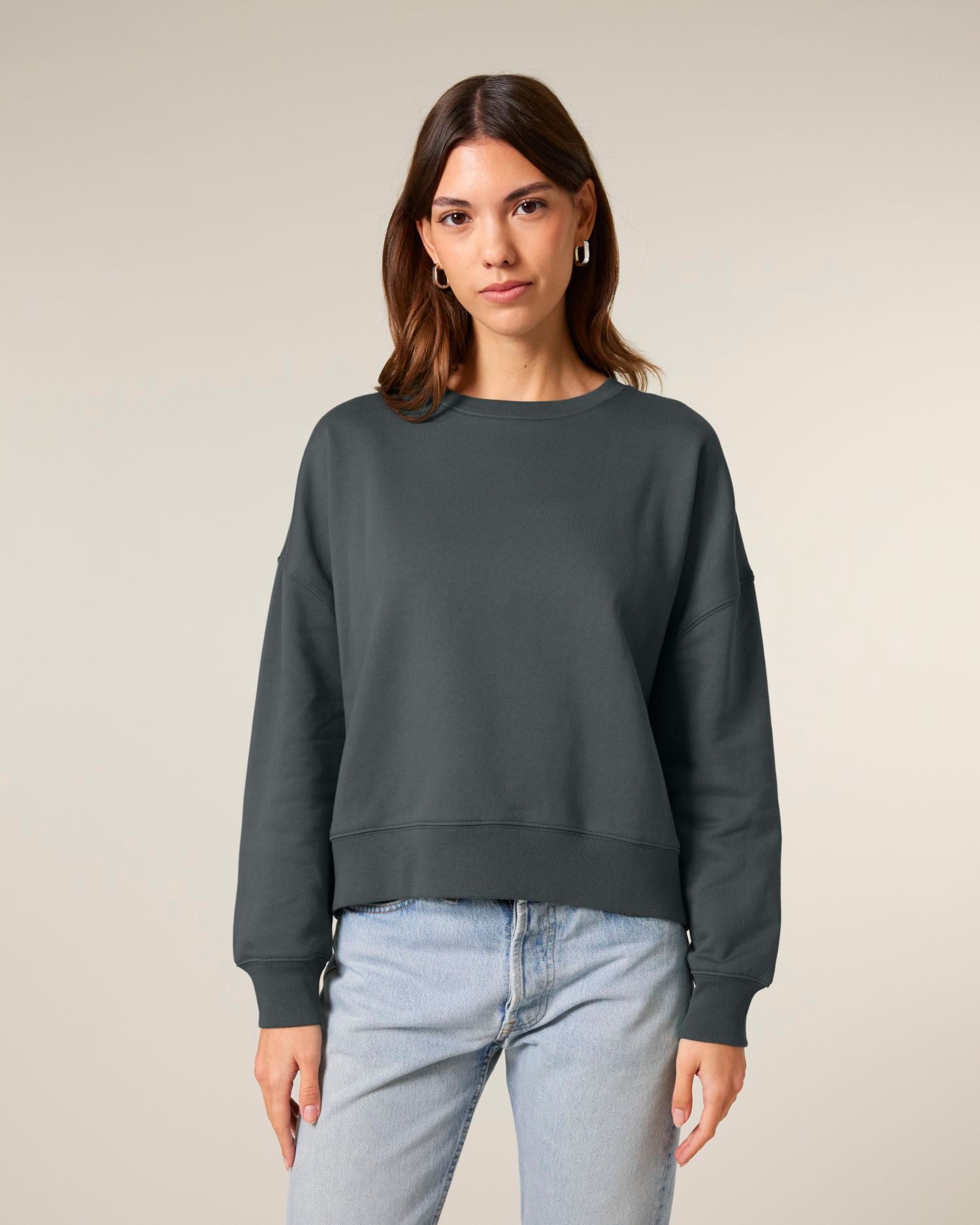 Sweatshirt Stella Alma in Farbe Anthracite