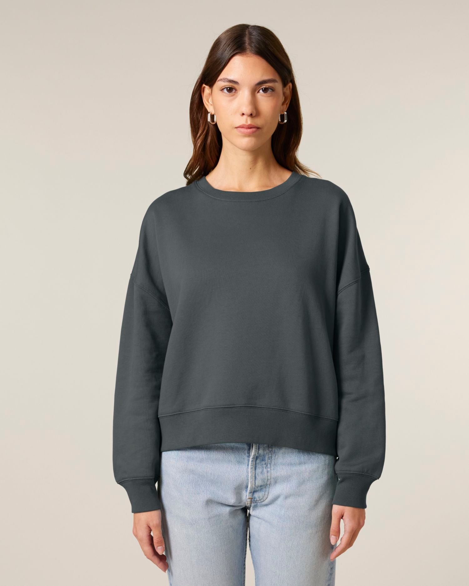 Sweatshirt Stella Alma in Farbe Anthracite