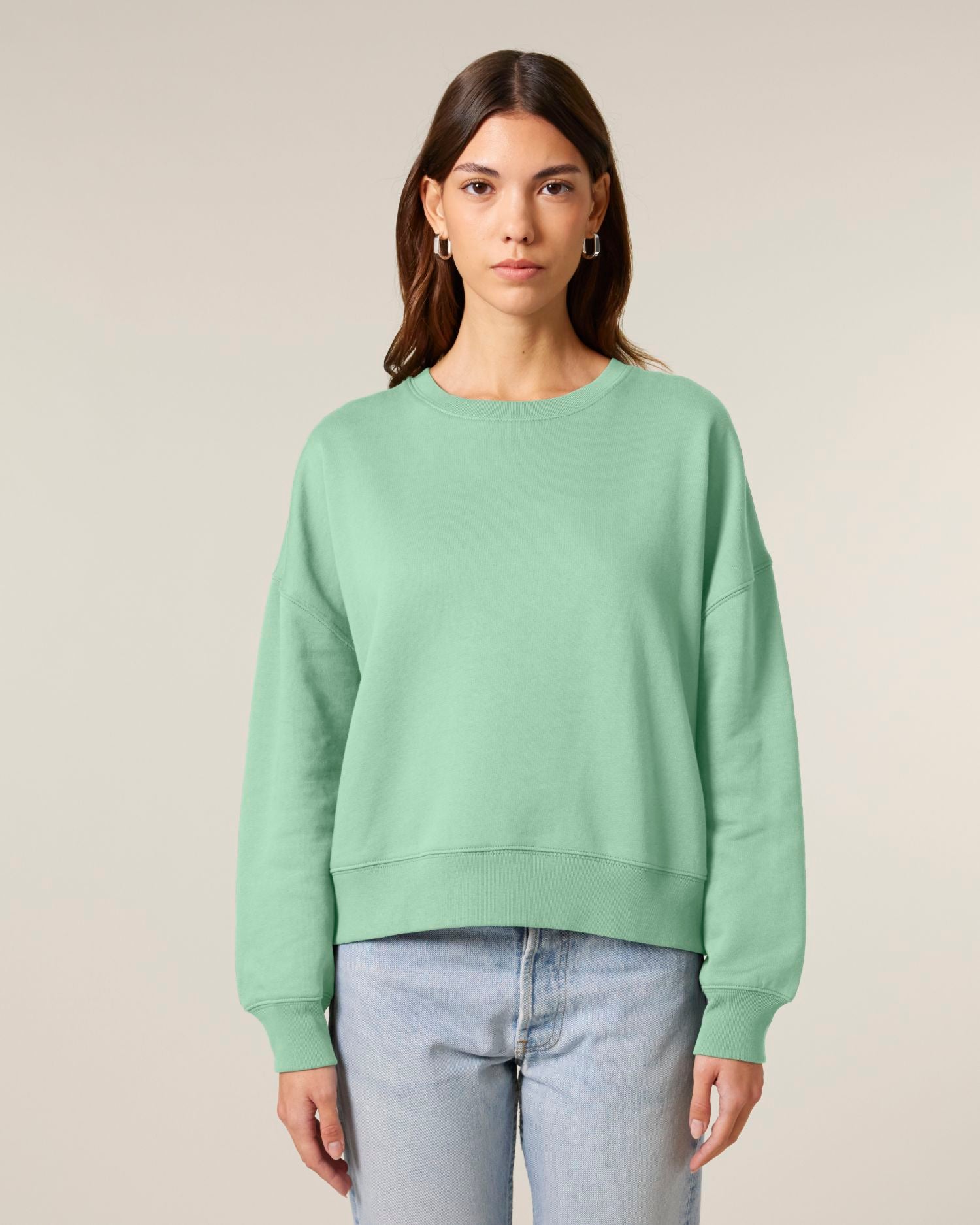 Sweatshirt Stella Alma in Farbe Misty Jade