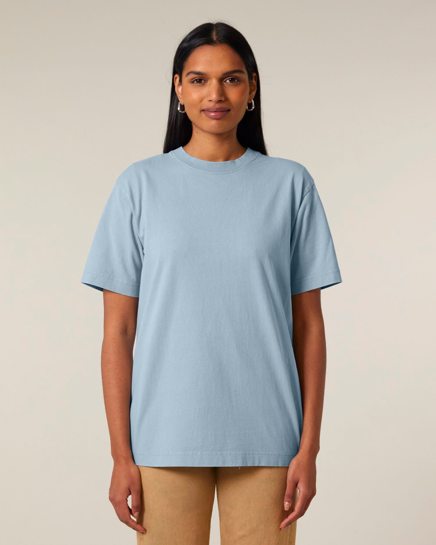 T-Shirt Freestyler Vintage in Farbe G. Dyed Blue Stone