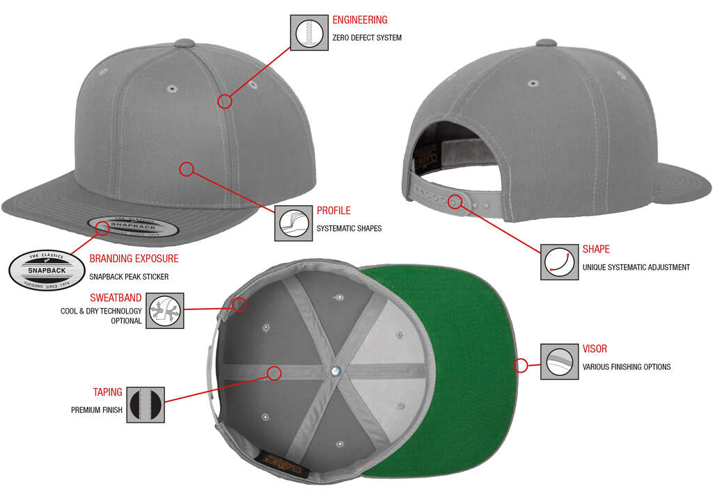 Classic Snapback Cap in Farbe Natural