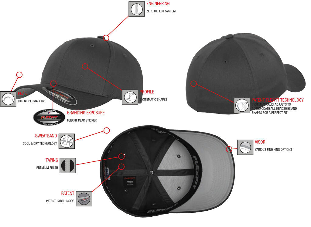 Pinstripe Cap in Farbe Black/White