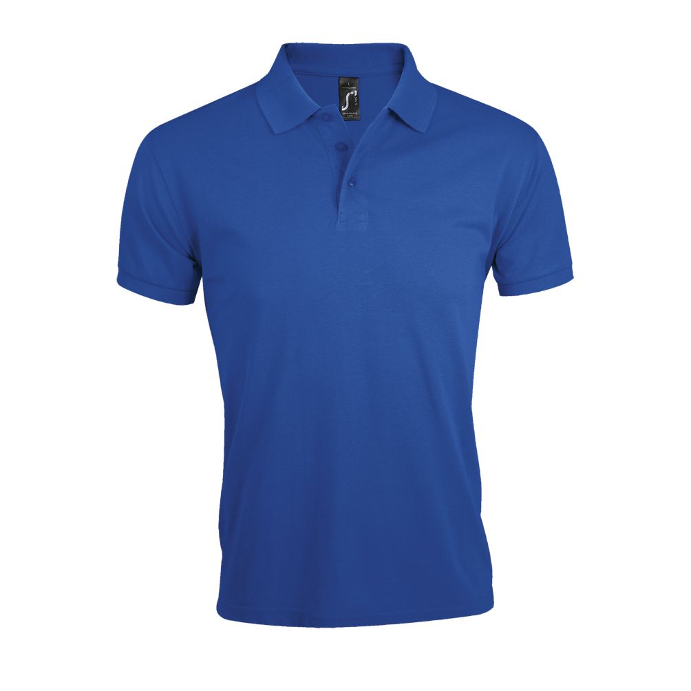 Prime Men Herren Polycotton Poloshirt Kurzarm in Farbe Royal blue