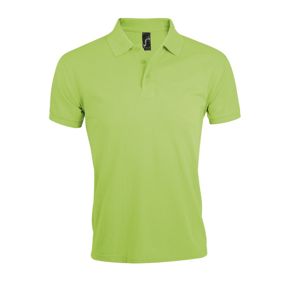Prime Men Herren Polycotton Poloshirt Kurzarm in Farbe Apple green