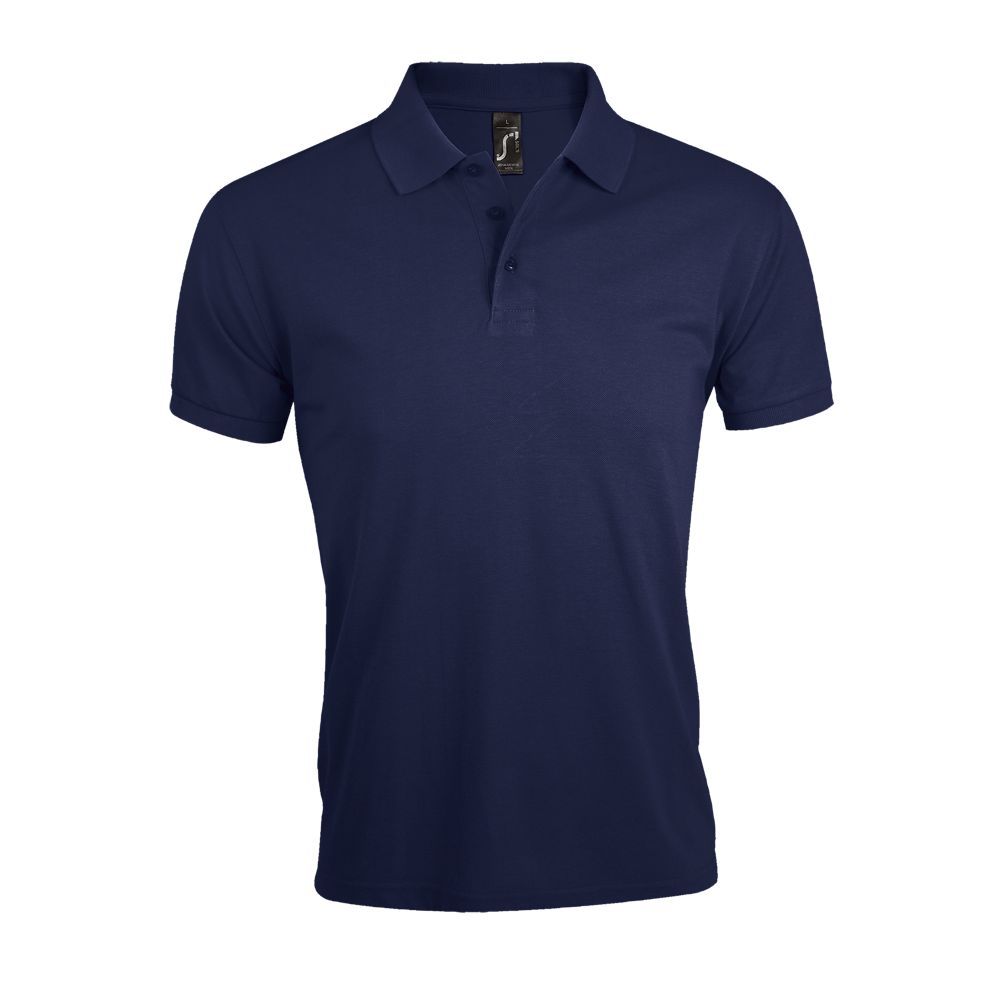 Prime Men Herren Polycotton Poloshirt Kurzarm in Farbe French navy