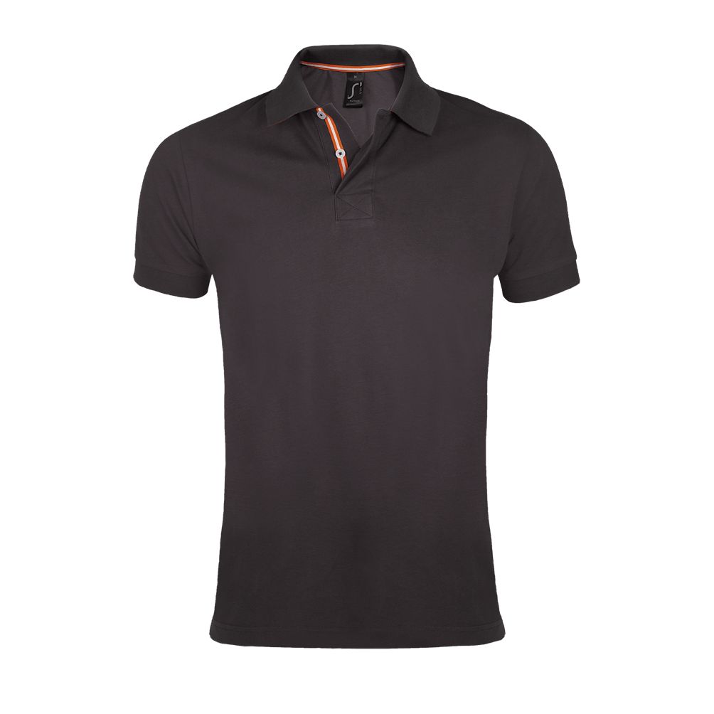 Patriot Herren Poloshirt Kurzarm in Farbe Dark grey