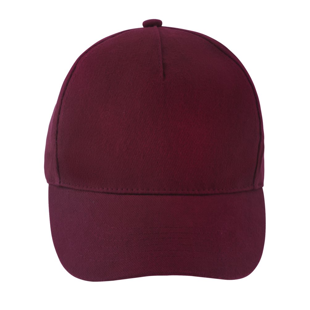 Long Beach 5 Panel Cap in Farbe Burgundy