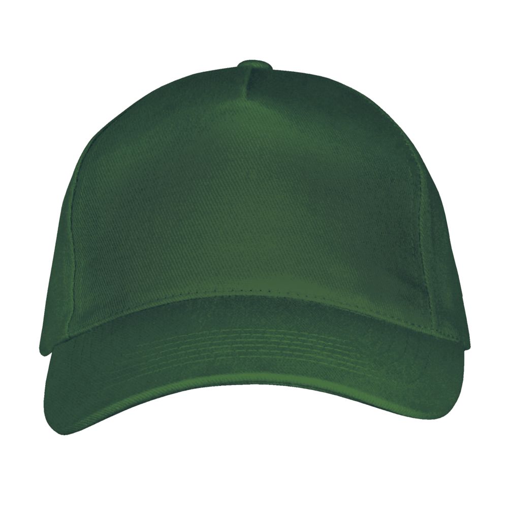 Long Beach 5 Panel Cap in Farbe Bottle green