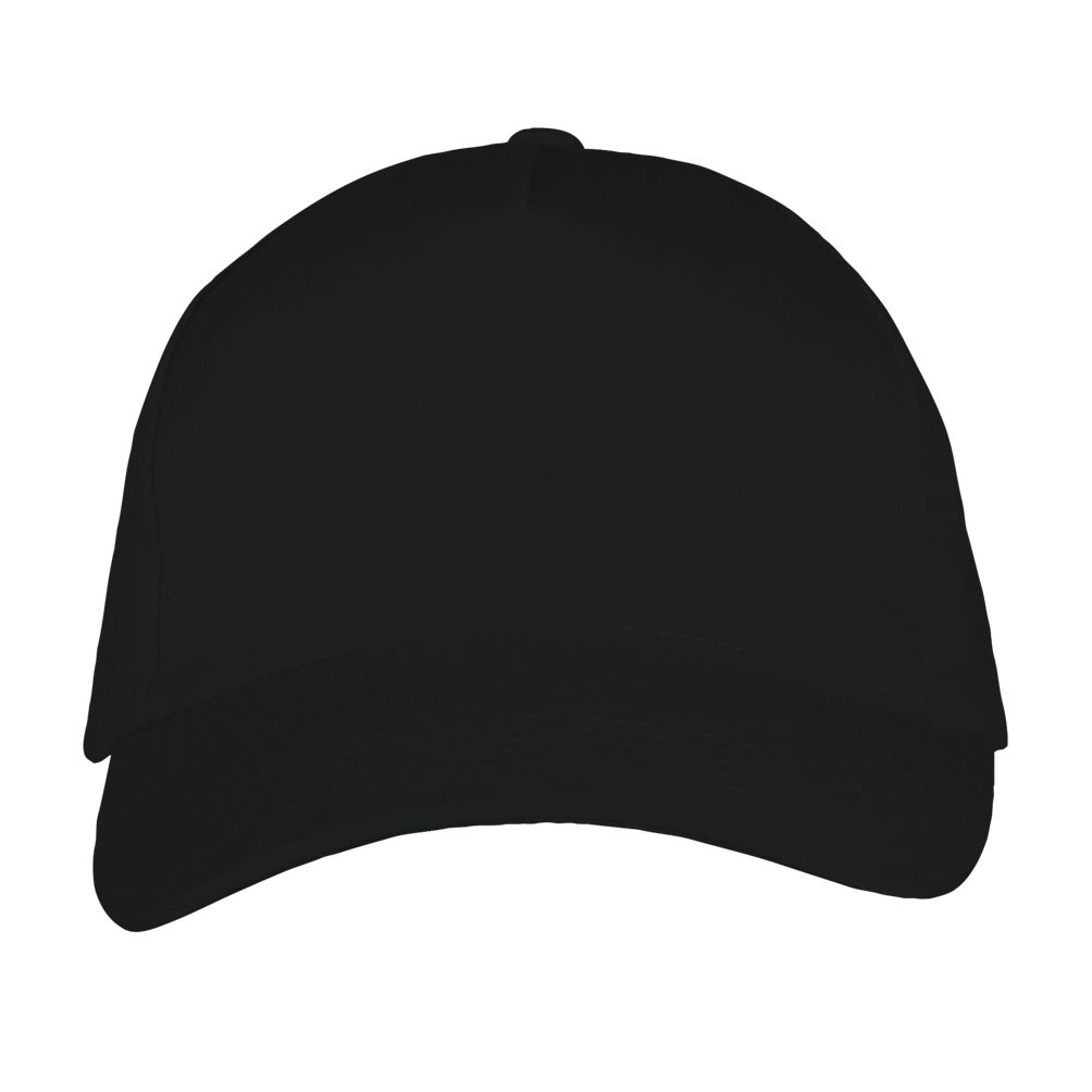 Long Beach 5 Panel Cap in Farbe Black