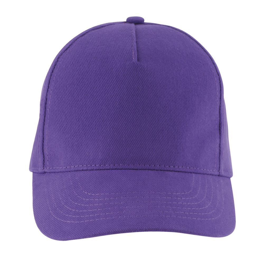 Long Beach 5 Panel Cap in Farbe Dark purple