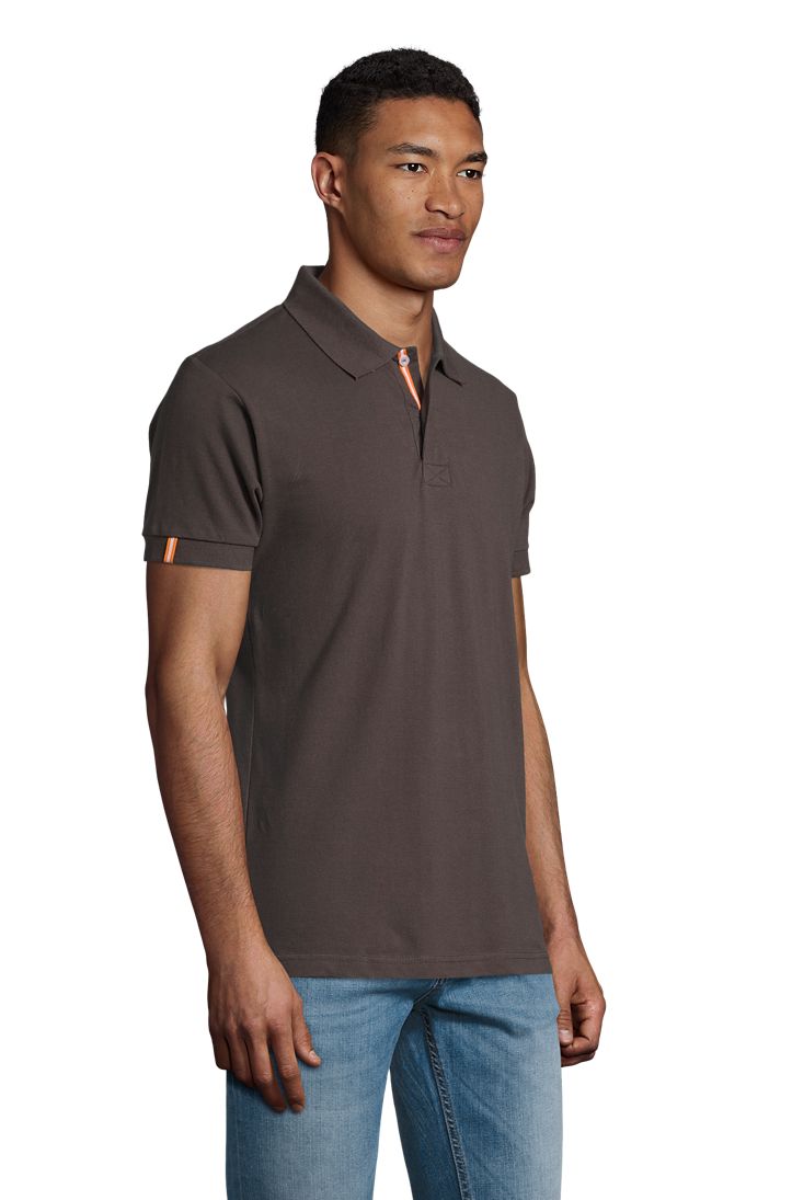Patriot Herren Poloshirt Kurzarm in Farbe Dark grey
