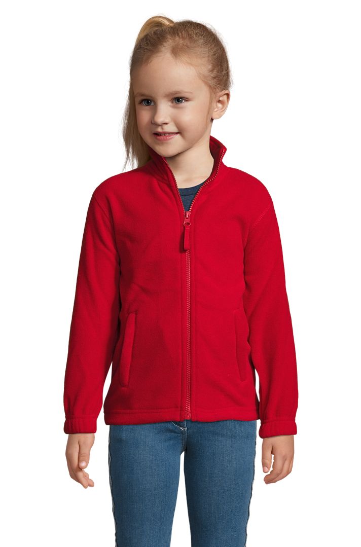 North Kids Kinder Fleece Jacke in Farbe Red