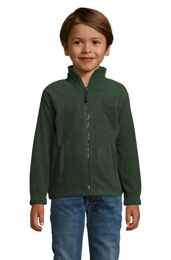 North Kids Kinder Fleece Jacke in Farbe Fir green