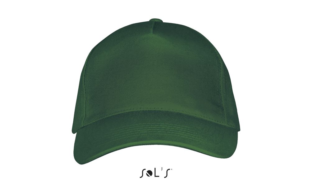 Long Beach 5 Panel Cap in Farbe Bottle green