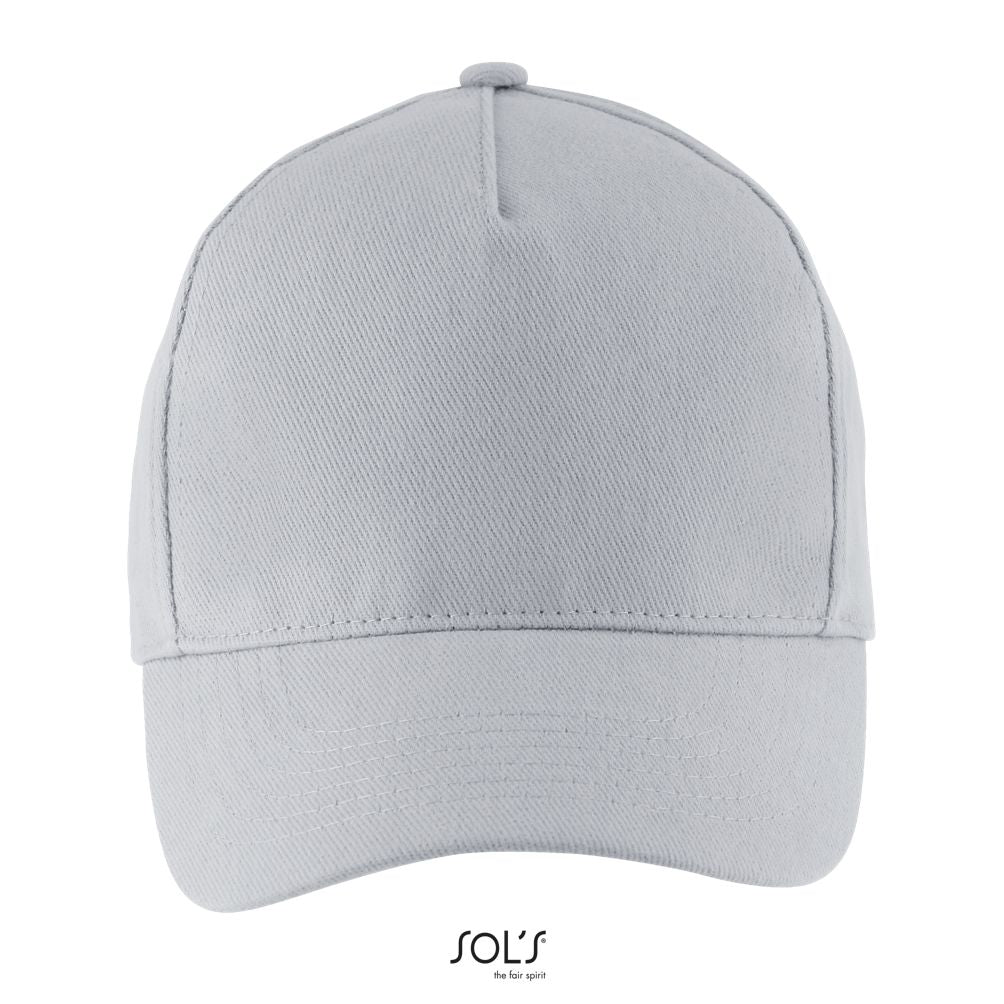 Long Beach 5 Panel Cap in Farbe Pure grey