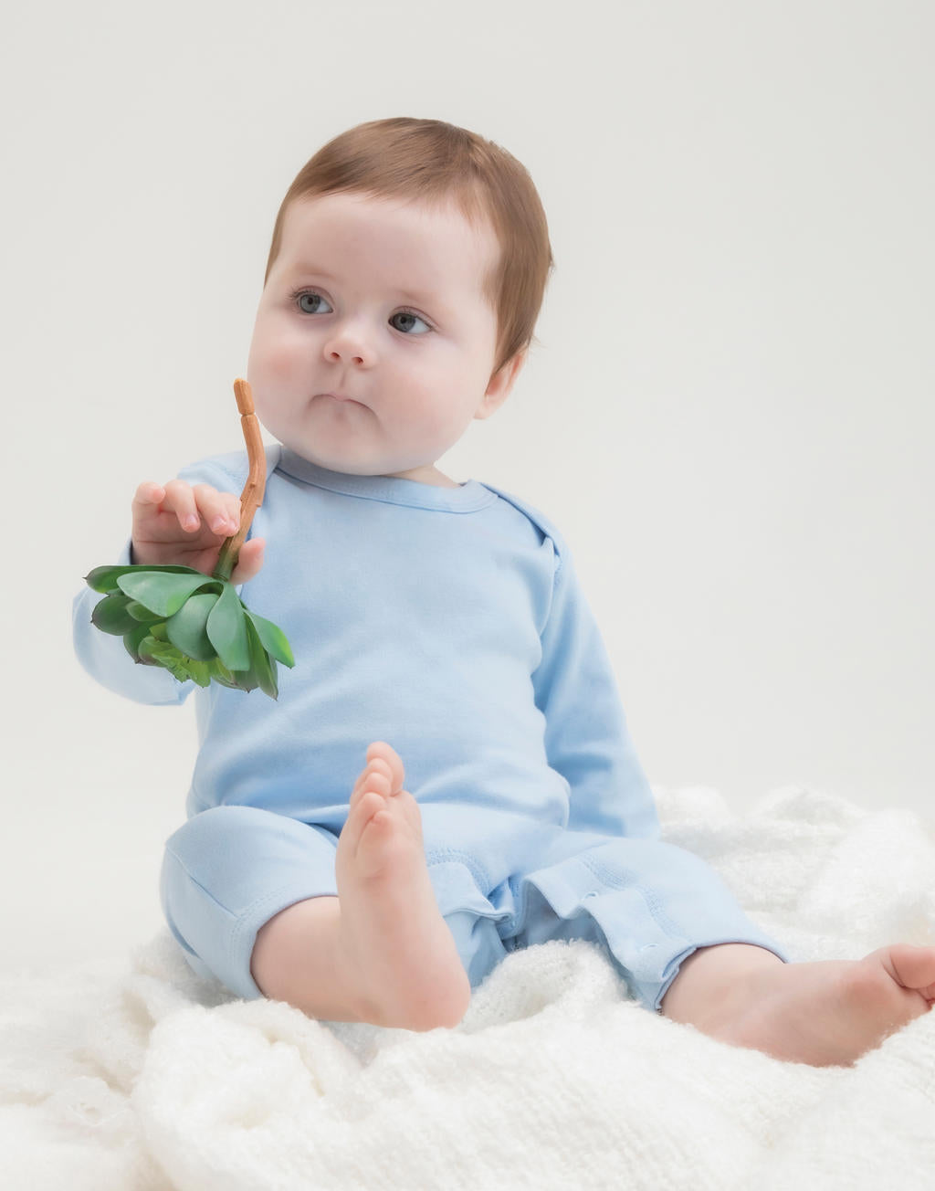  Baby Rompasuit in Farbe White