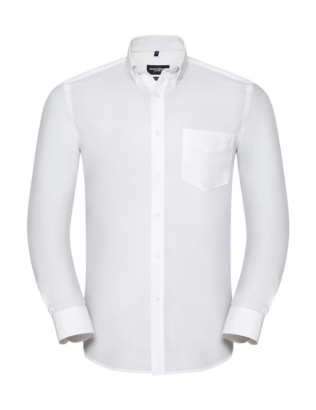  Men's LS Tailored Button-Down Oxford Shirt in Farbe White