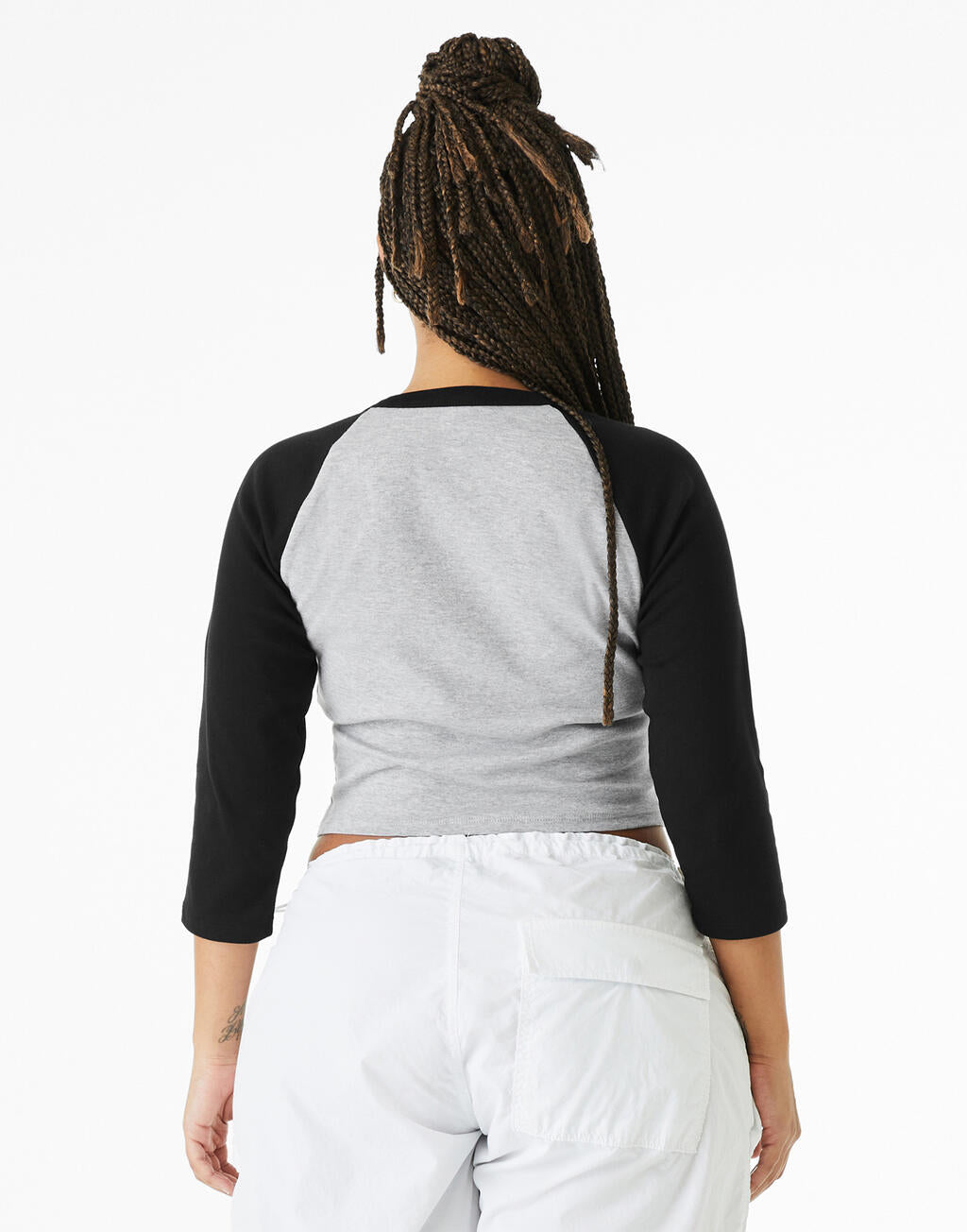 Women's Micro Rib 3/4 Raglan Baby Tee - ShirtStore