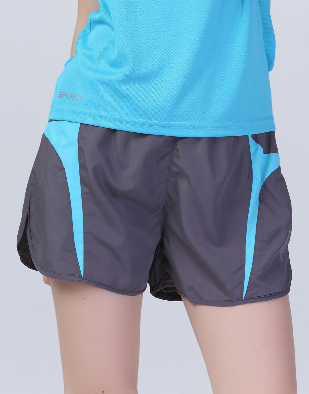  Unisex Micro Lite Running Shorts in Farbe White/Red
