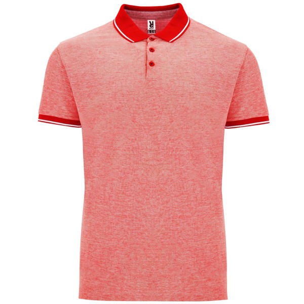 Poloshirt Bowie Hearher Red in Farbe Heather Red