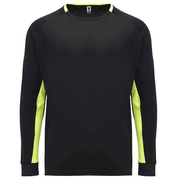 T-Shirt Porto  in Farbe Black/Fluor Yellow