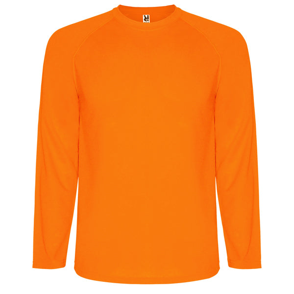 Langärmliges T-Shirt Montecarlo  in Farbe Fluor Orange