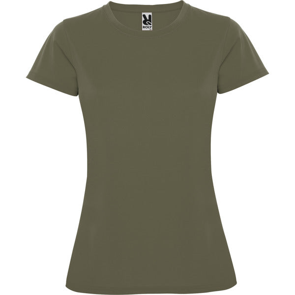 T-Shirt Montecarlo Woman Militar Green in Farbe Army Green