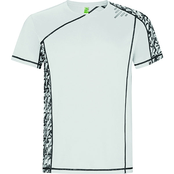 T-Shirt Sochi White Run Print in Farbe White Print Run