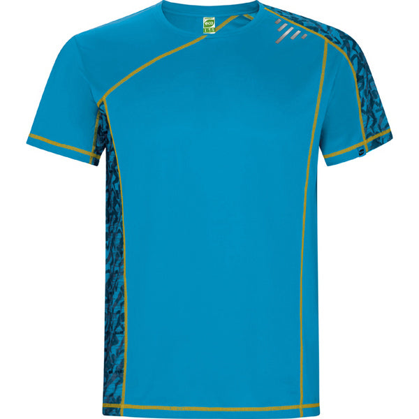T-Shirt Sochi Turquoise Run Print in Farbe Turquoise Print Run