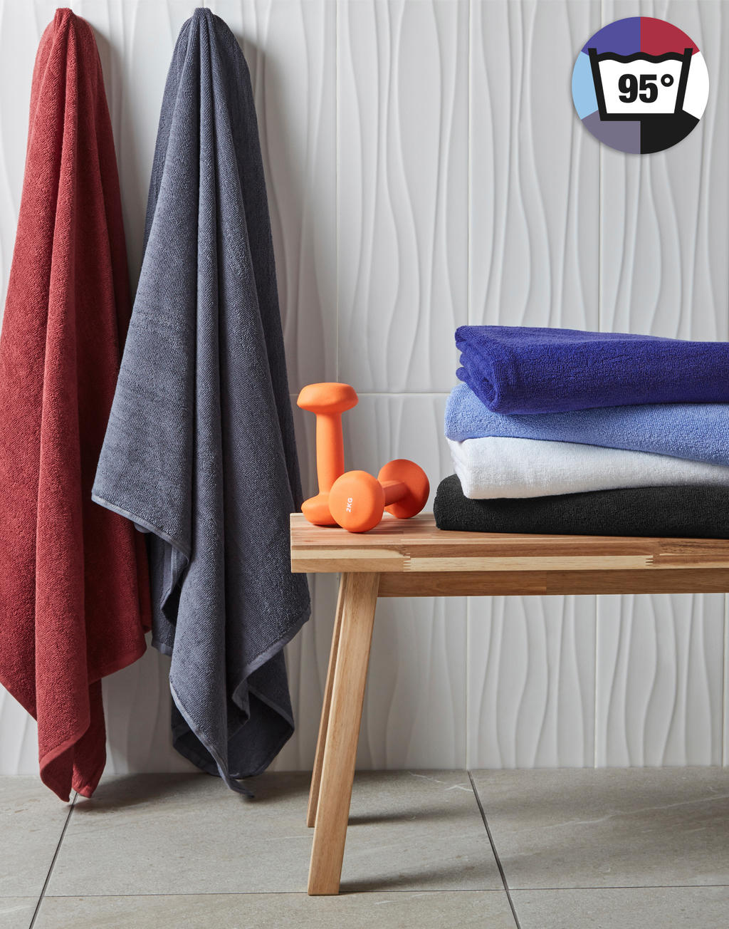  Ebro Beach Towel 100x180cm in Farbe Snowwhite