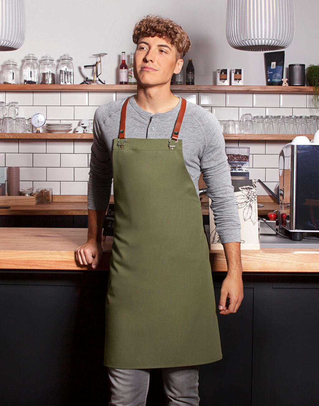Bib Apron Green-Generation - ShirtStore
