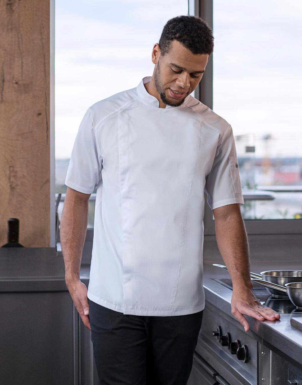 Short-Sleeve Chef Jacket Modern-Look - ShirtStore