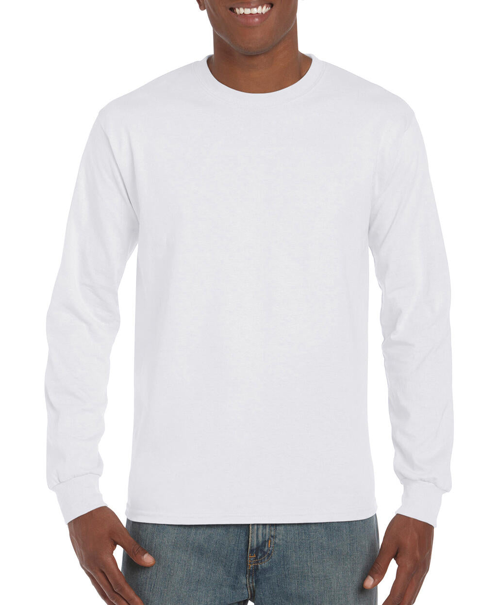  Hammer™ Adult Long Sleeve T-Shirt in Farbe White