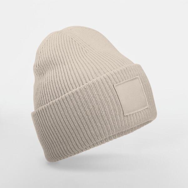 Deep Cuffed Tonal Patch Beanie - ShirtStore