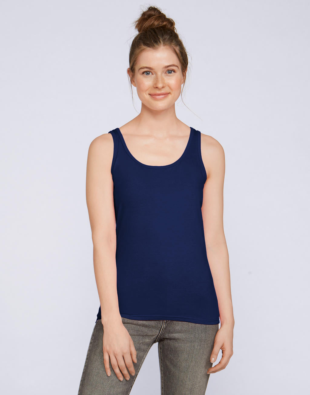  Gildan Ladies Softstyle® Tank Top in Farbe White